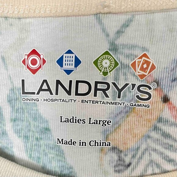 Landry's NWT Jungle Party Long Sleeve Cotton Knit Pajama Set Womens Size L - Picture 3 of 13